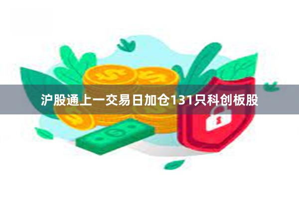 沪股通上一交易日加仓131只科创板股