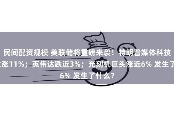 民间配资规模 美联储将重磅来袭！特朗普媒体科技一度大涨11%；英伟达跌近3%；光刻机巨头涨近6% 发生了什么？